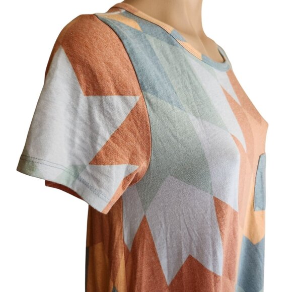 Lularoe Dress Women's S Aztec Carli Southwestern Comfy Stretch Geometric - Picture 6 of 9